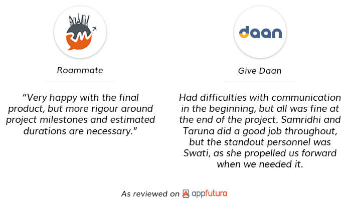 Client Reviews on Mobile App Development Company