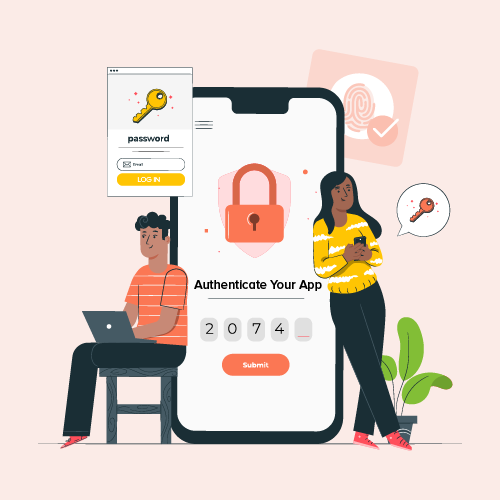 Multifactor Authentication System in a Mobile App