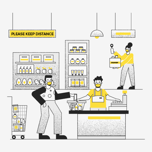 coronavirus effect on grocery market