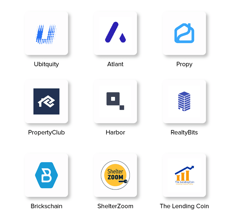 Top Real state companies using blockchain technology