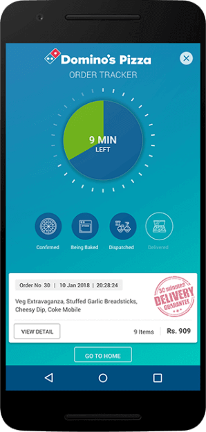 Dominos - User Interface App Screen