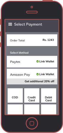 Dominos - Wireframes & Prototyping App Screen
