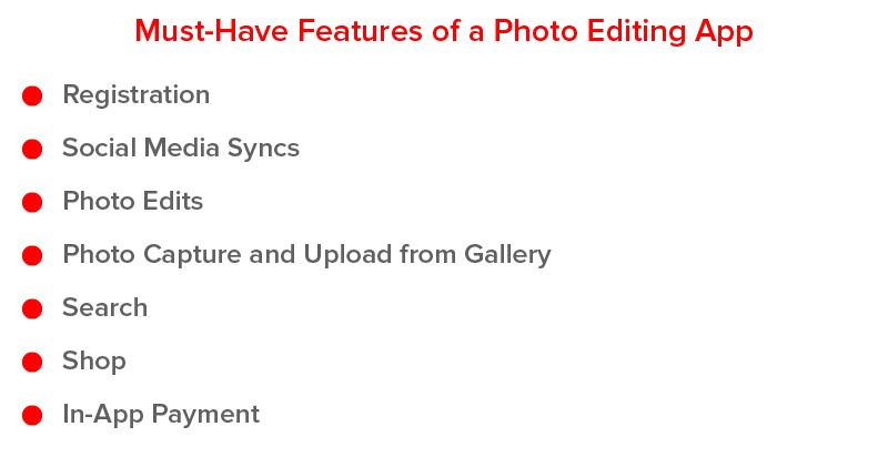 Must-Have Features of Photo Editing Mobile Applications