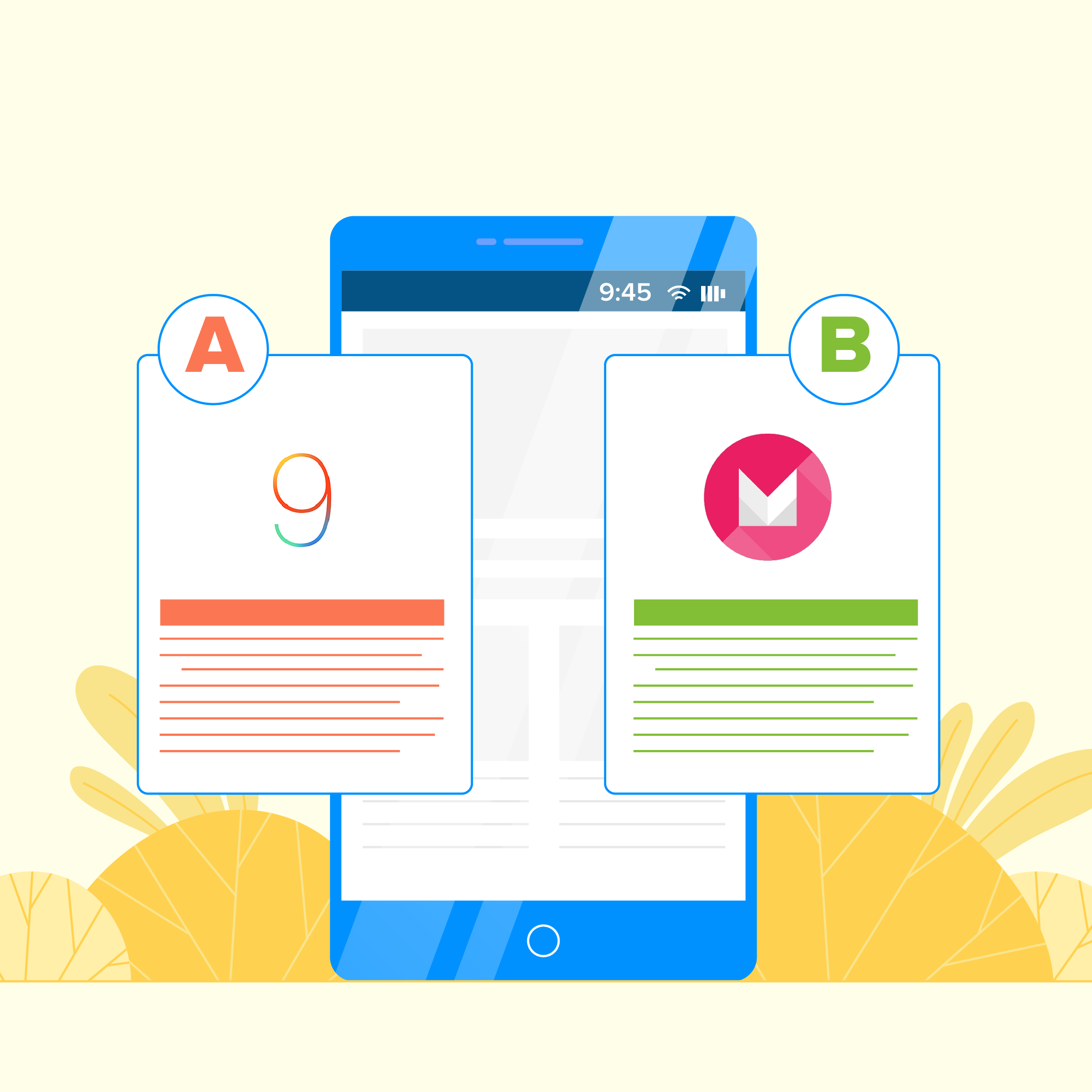 Resemblances and Dissimilarities between iOS 9 and Android Marshmallow